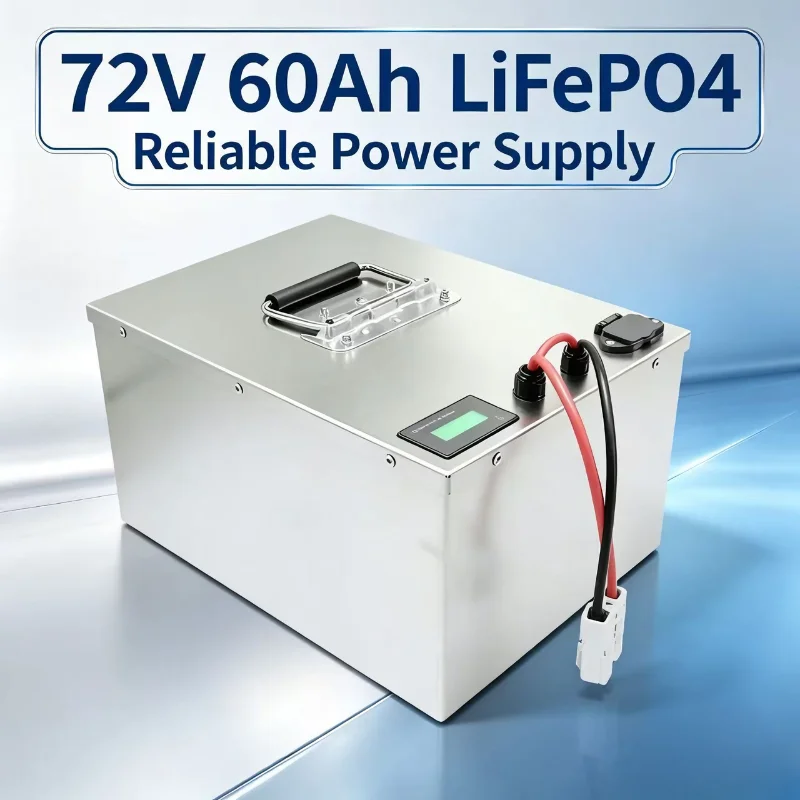 72V 60Ah Lifepo4 Battery Pack - 72V LiFePO4-batterij, 60Ah, lithiumbatterijpakket met Bluetooth-app