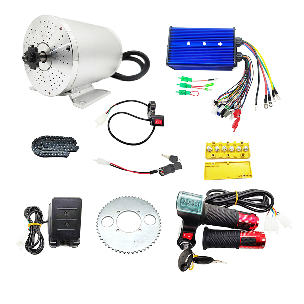 Elektrische Borstelloze DC Mot - Mid Drive Motor Kit 72V 3000W recensie en prijs
