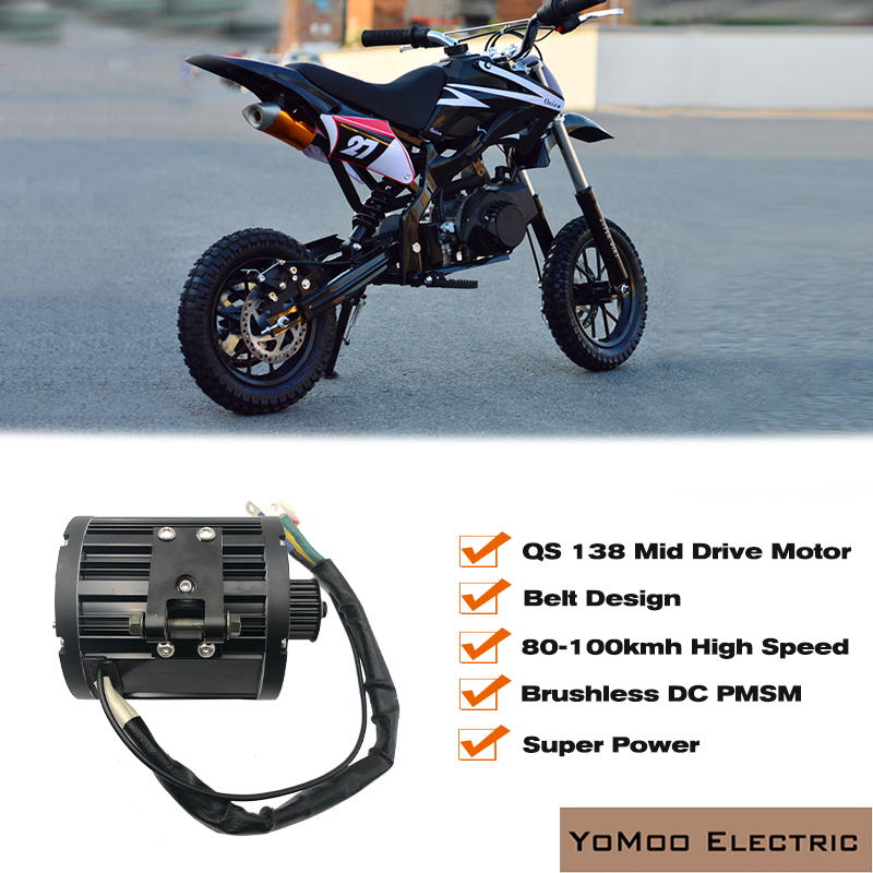 17 inch QS138 4000W piek 12000 - 72V 12000W Electric Dirt Bike recensie en prijs