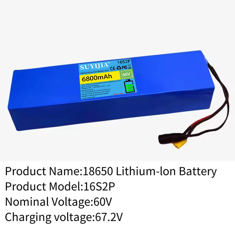 16S2P lithiumbatterijpakket, 6 - 60V 30Ah Electric Scooter Battery recensie en prijs