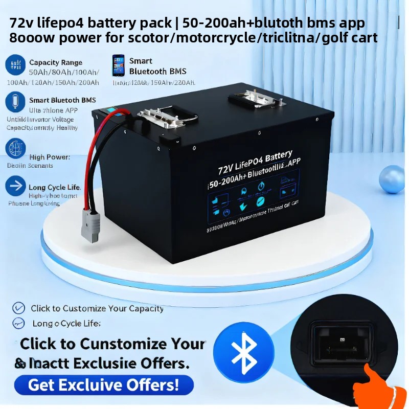 72V LiFePO4-accu 50Ah-200Ah |  - 72V 60Ah Lifepo4 Battery Pack recensie en prijs